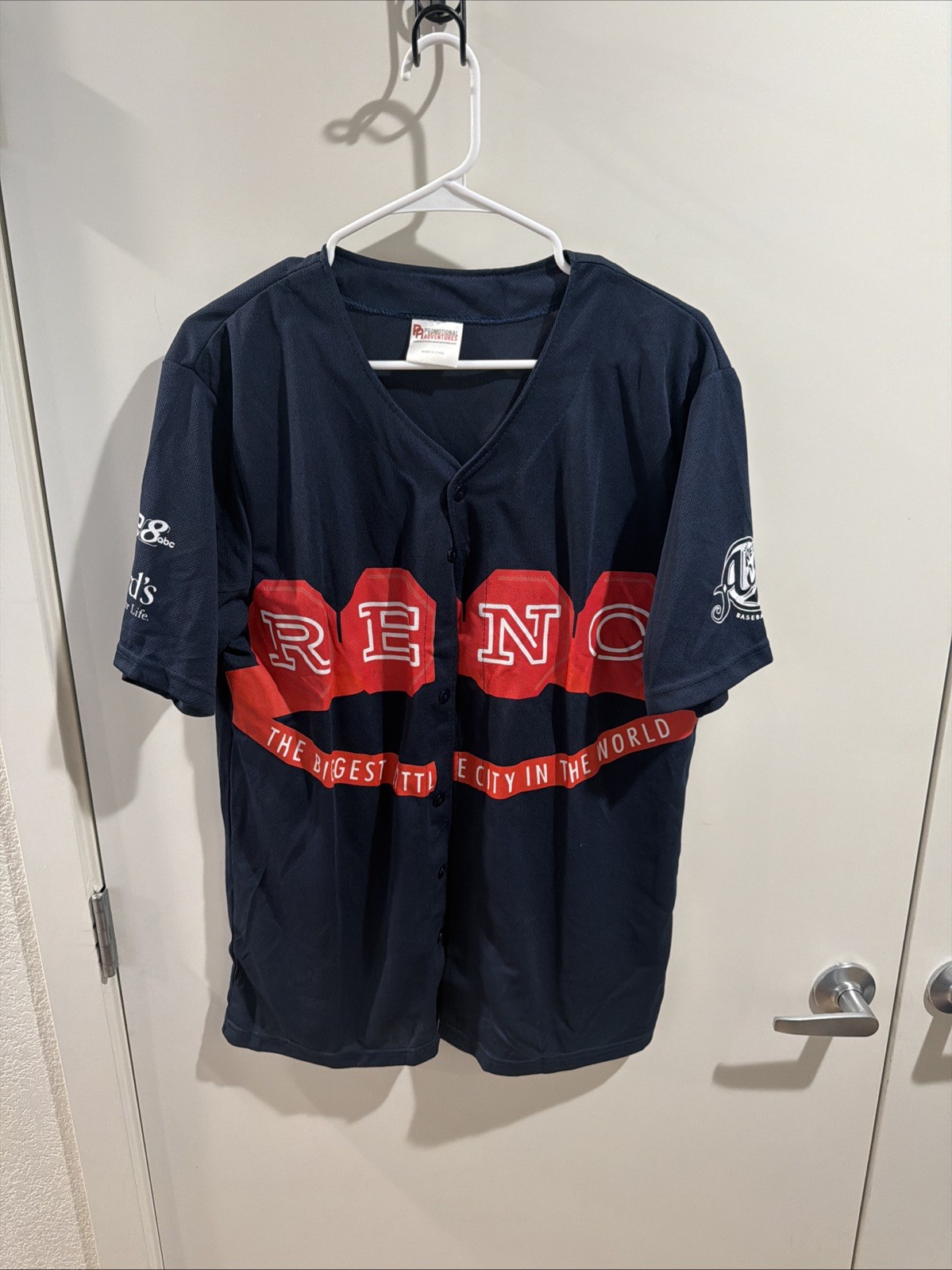 RENO ACES MiLB Jersey Men’s/Women’s Size M Navy Blue Biggest Little City EUC