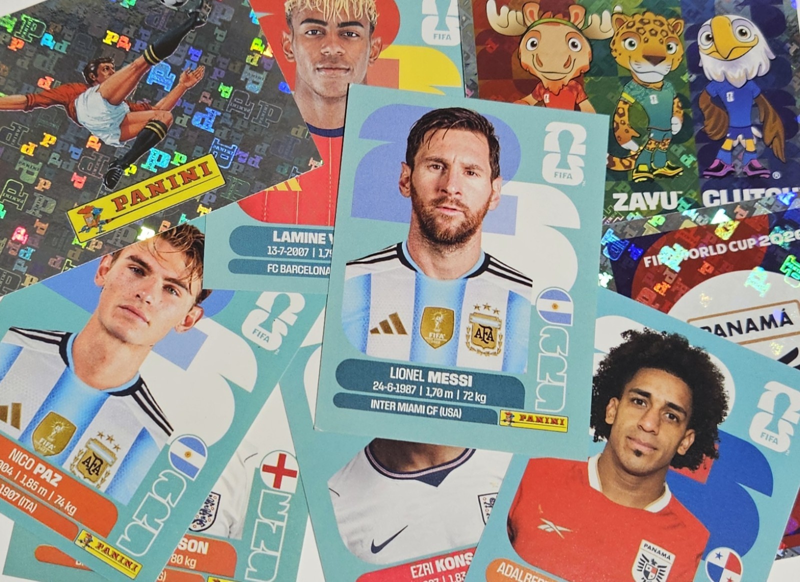 Panini World Cup 2026 -LATIN Edition – Stickers from ARG#1 to FWC#19
