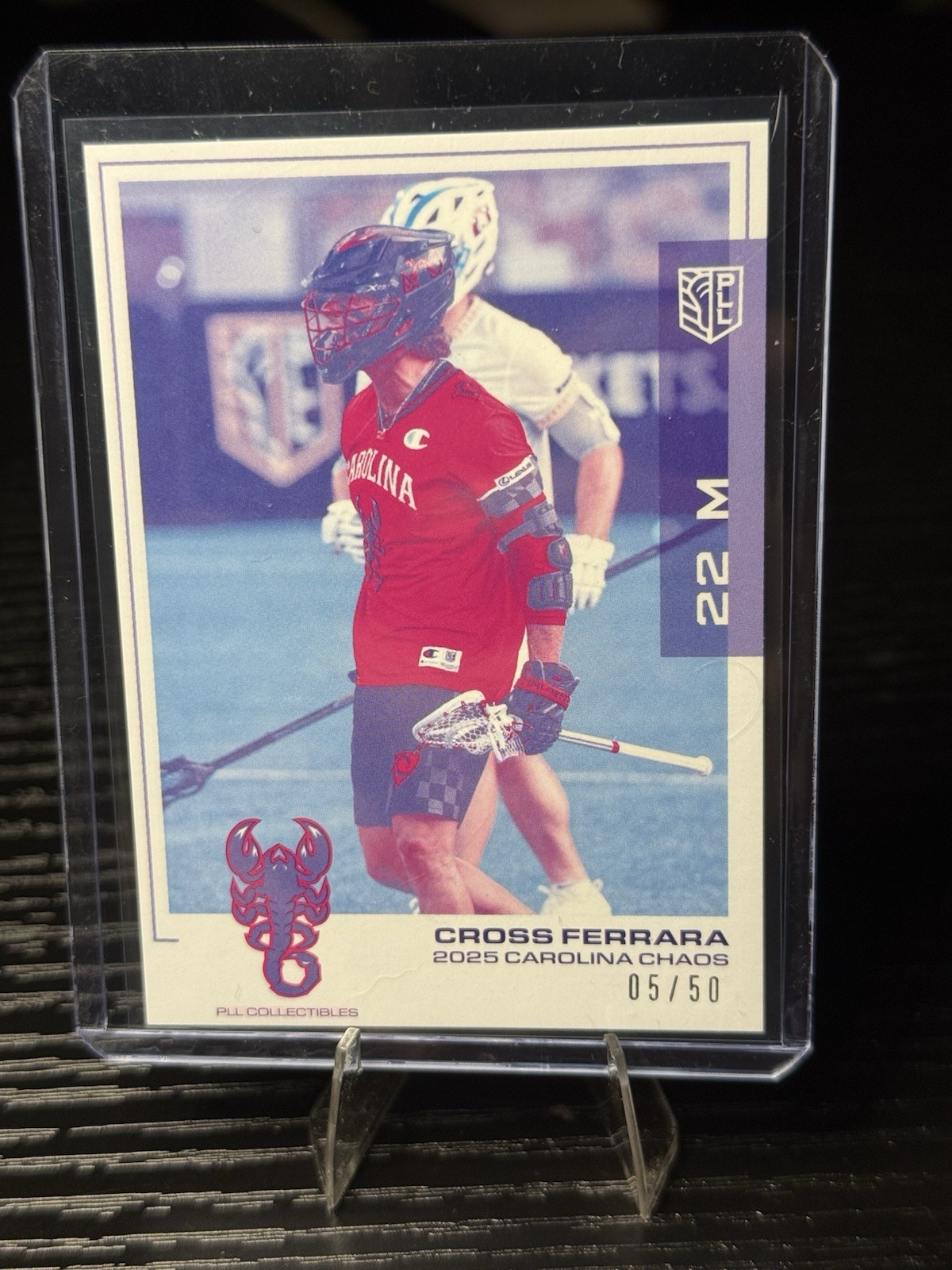 2025 Premier Lacrosse League – Cross Ferrara 5/50 Negative Parallel – Chaos