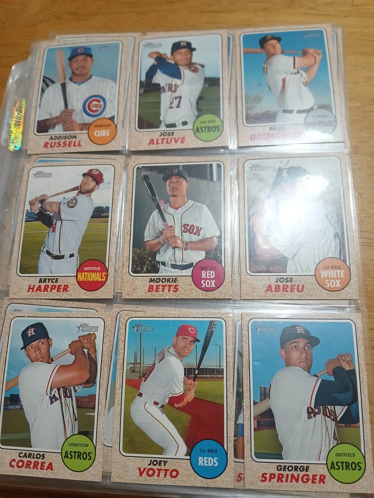 2017 Topps Heritage 91 Card SP 401-500 Lot -9 SHORTPRINT Set Trout Harper Stars