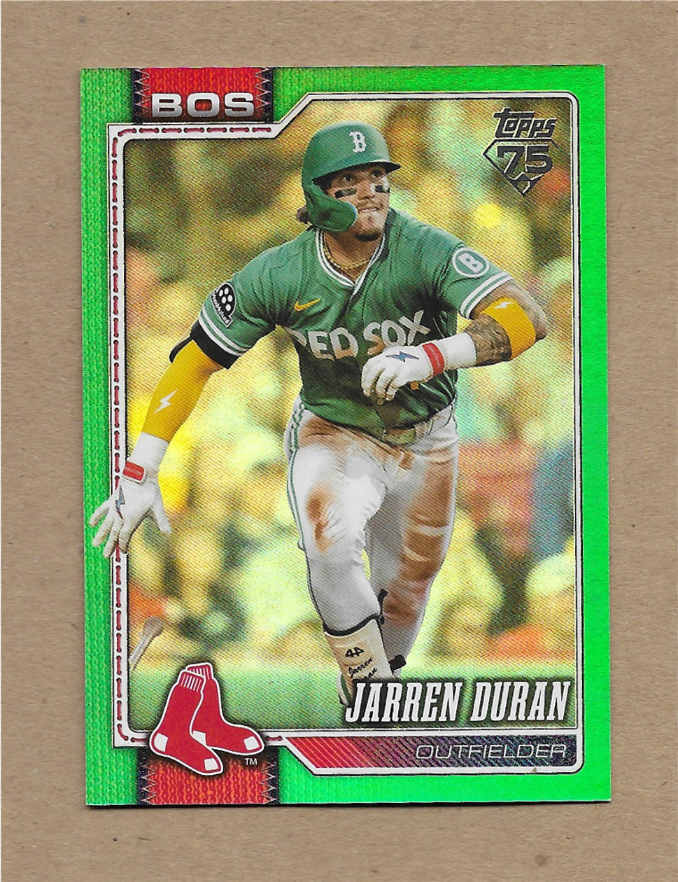 2026 Topps Series 2 Jarren Duran Green Rainbow Foil 12/99 Red Sox NO IMPORT FEES