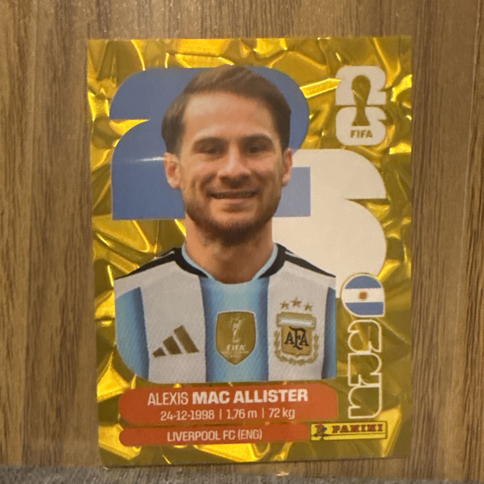 Panini FIFA WC 2026 Stickers-Exclusive Gold Crumple-ARG Argentina- Pick Yours