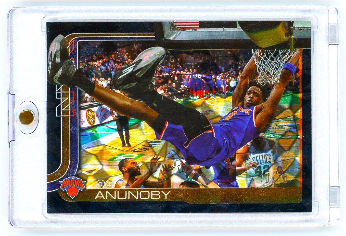 2025-26 Topps Flagship Black Diamante OG Anunoby 10/10 Foil Card #15 Knicks SP