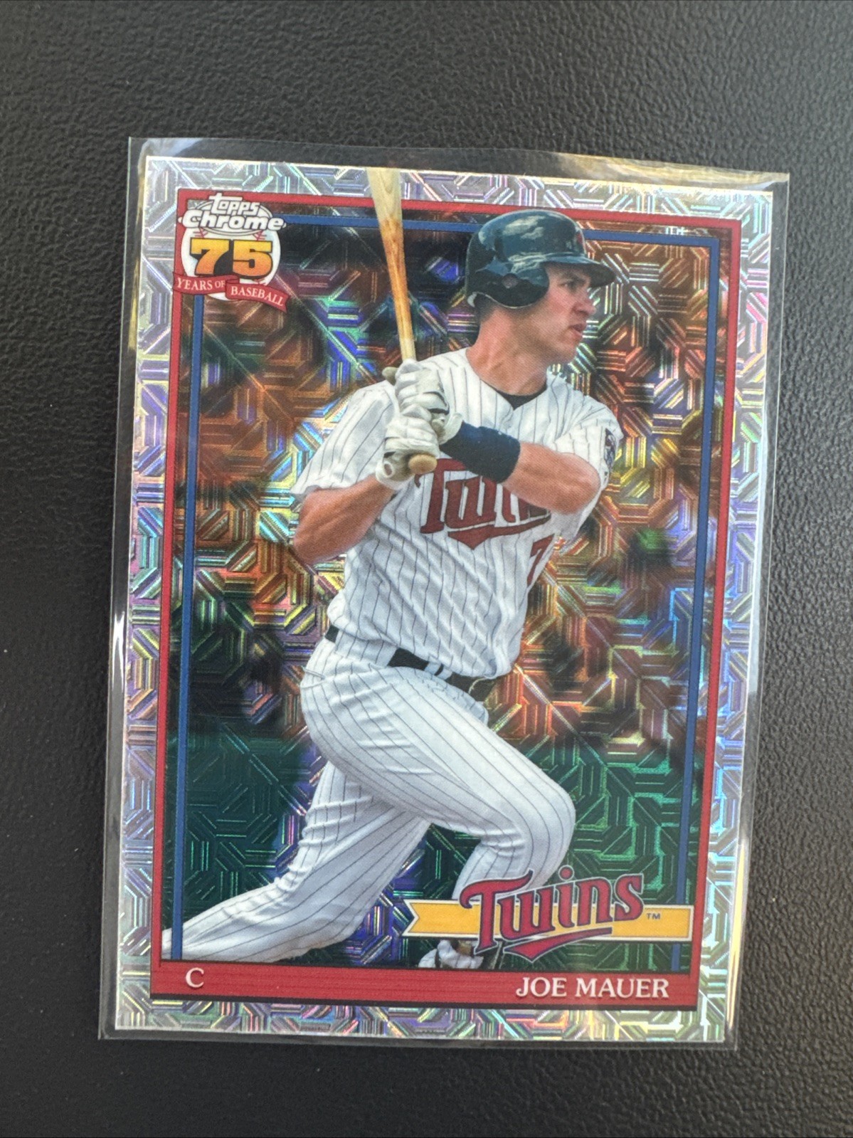 2026 Topps Joe Mauer HOF 1991 Chrome Silver Pack Mojo Refractor #91C2-42