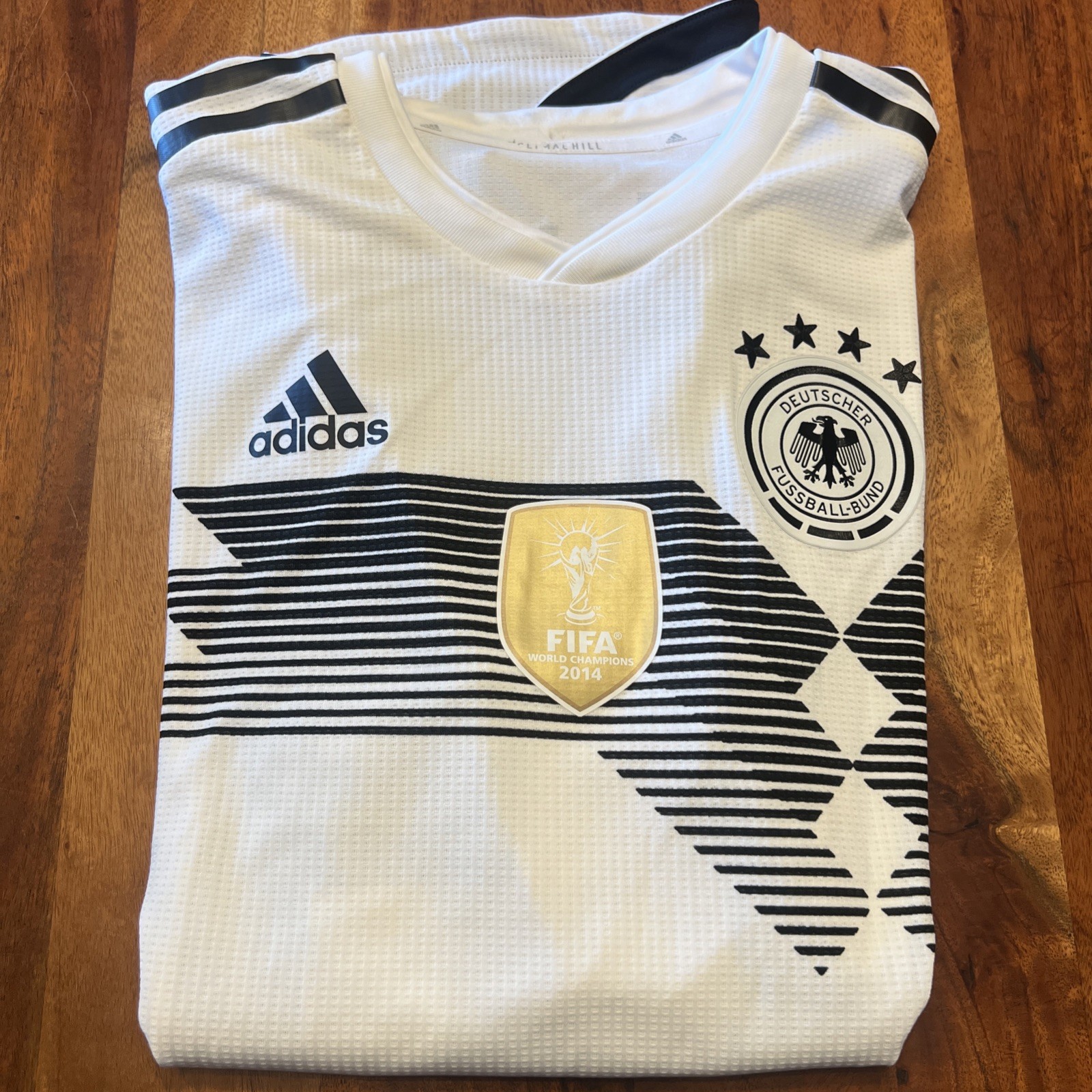 Germany 2018 Home Jersey #13 MULLER Adidas White Shirt Size L Soccer Football