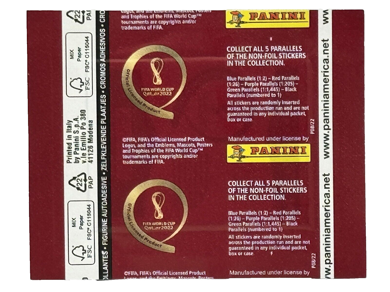 Panini 2022 FIFA World Cup Qatar 2022 Sticker Collection 5 Sticker Pack