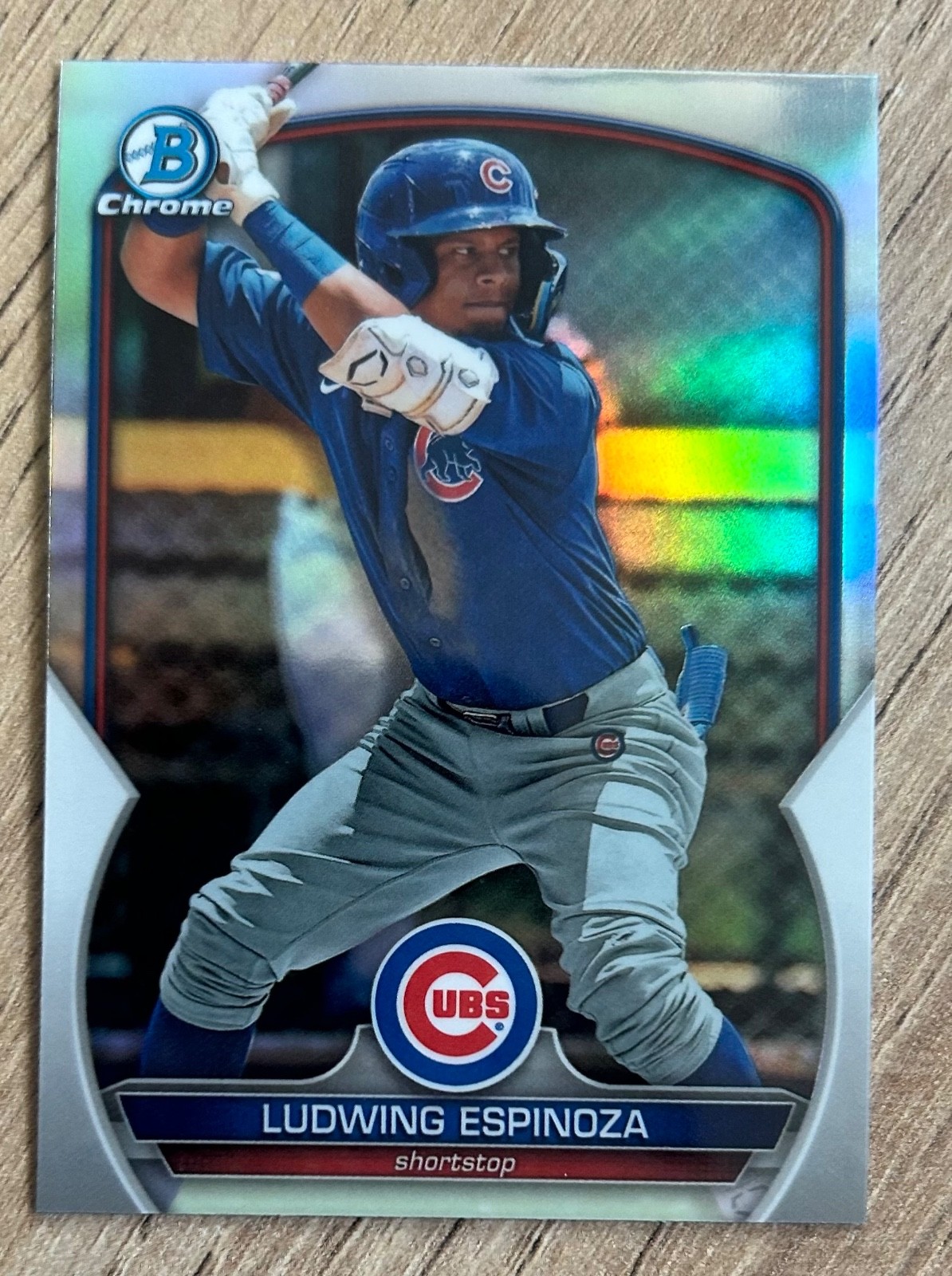 2023 Bowman Draft #BDC-117 Ludwing Espinoza Chrome Refractor Chicago Cubs