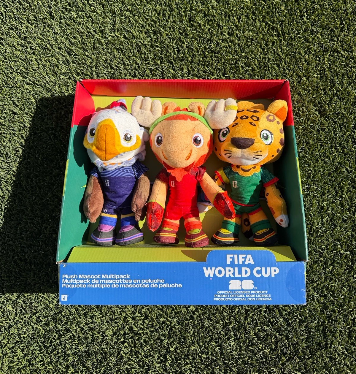 FIFA World Cup 26 Official Plush Mascot Set Clutch Maple Zayu Mexico USA Canada