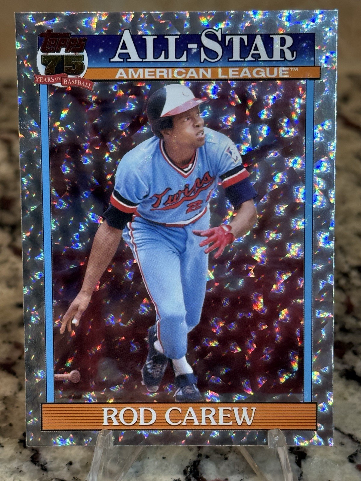 Rod Carew 2026 Topps Series Two 1991 All-Star Crackle Foil #91AS-48