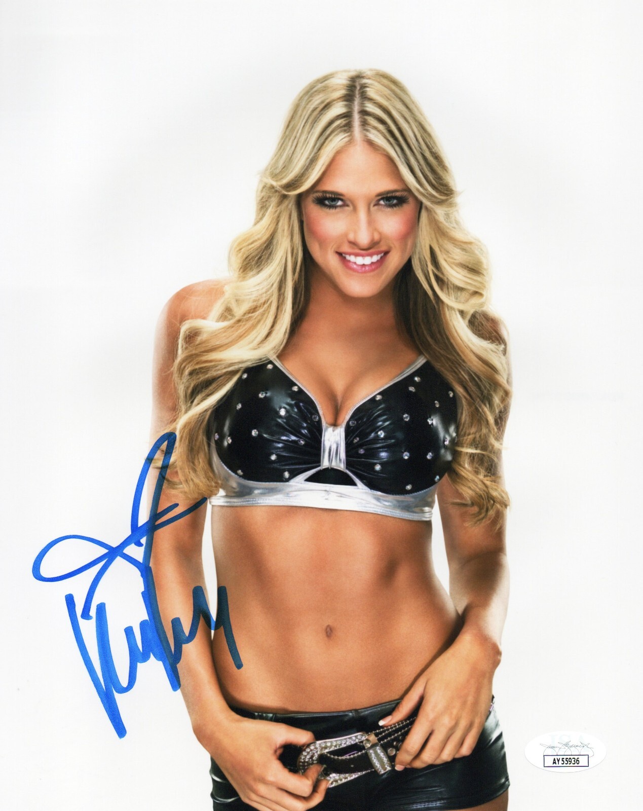 Kelly Kelly WWE Diva Signed Autograph 8×10 Photo #11 w/ JSA COA