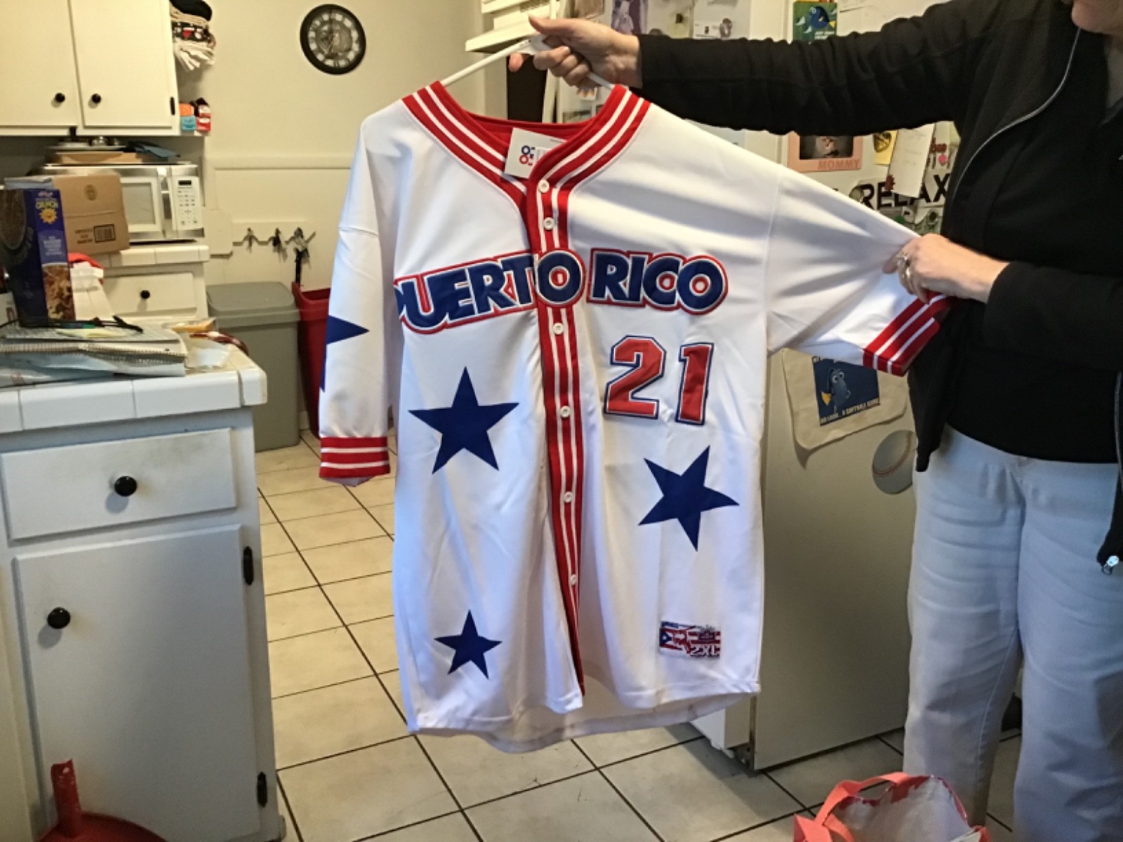 WBC Puerto Rico Baseball Jersey number 21