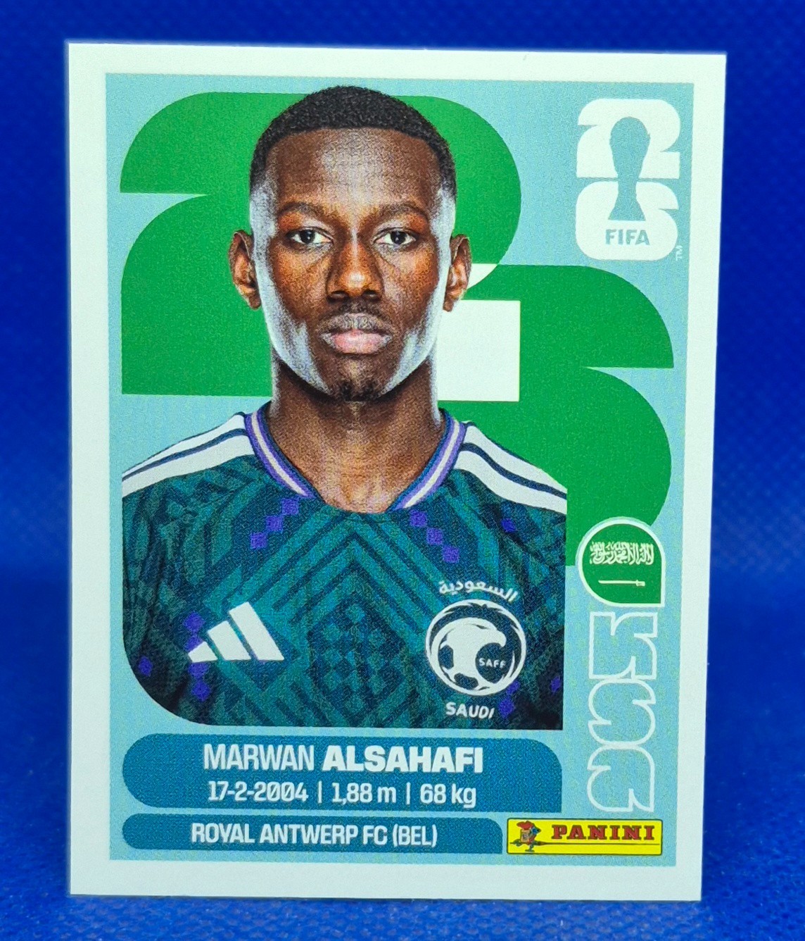 2026 Panini FIFA World Cup Sticker Marwan Alsahafi #KSA 15 – Saudi Arabia