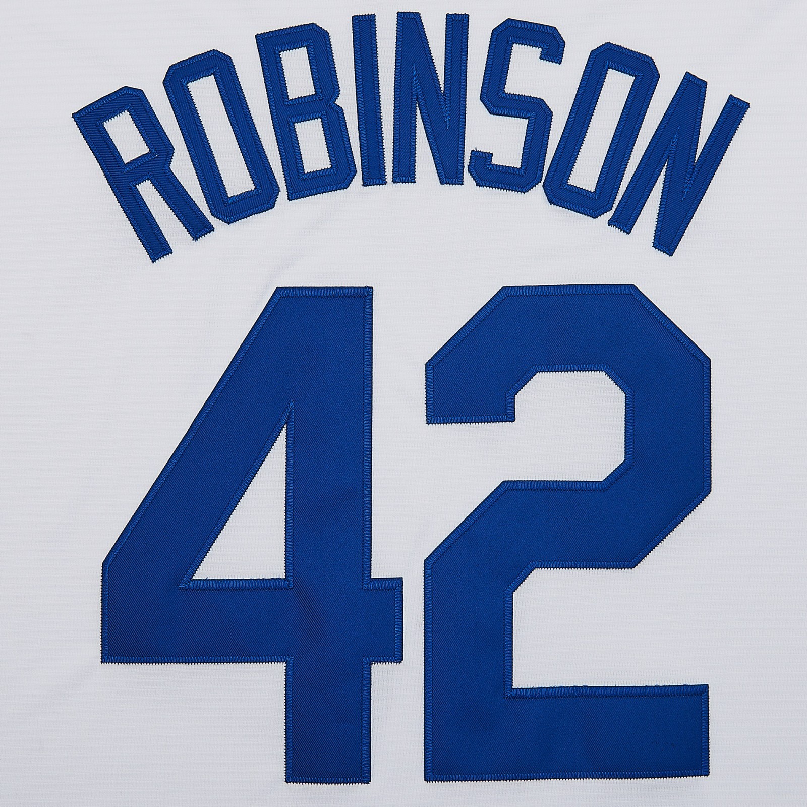 Men’s Jackie Robinson #42 Brookyn Legend White Embroidered Baseball Jersey