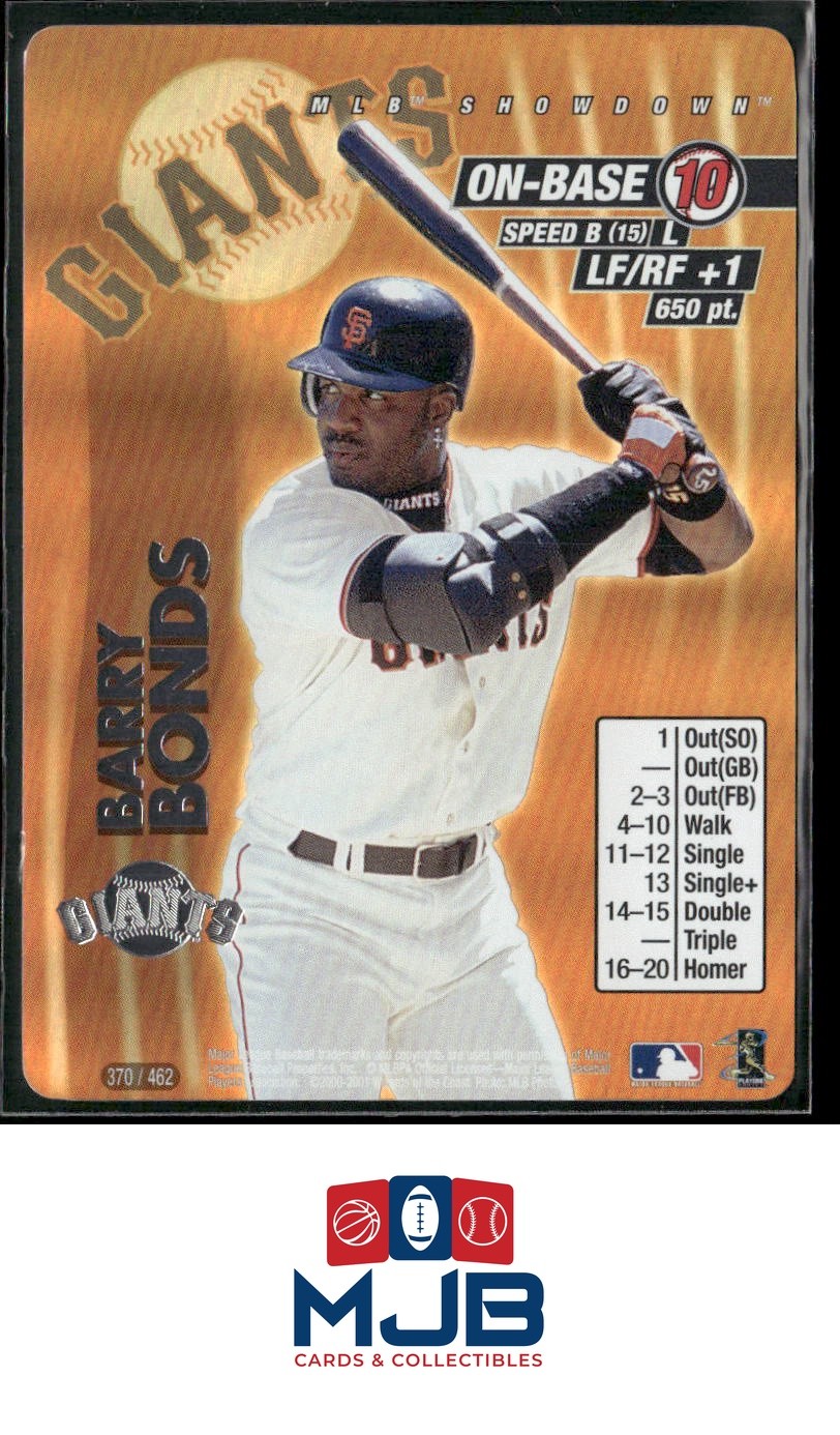 2001 MLB Showdown Unlimited Barry Bonds #370 San Francisco Giants