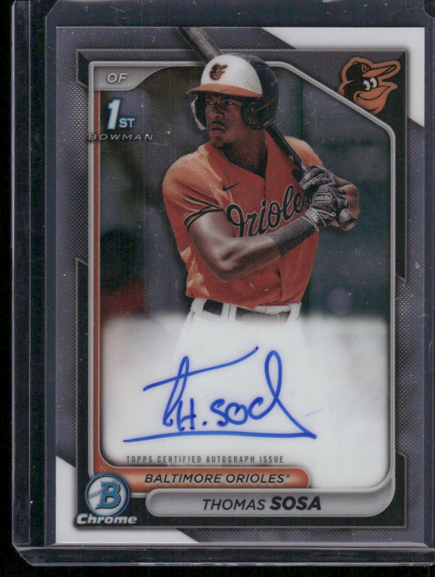 2024 Bowman Chrome #CPA-TS Thomas Sosa Prospect Autographs