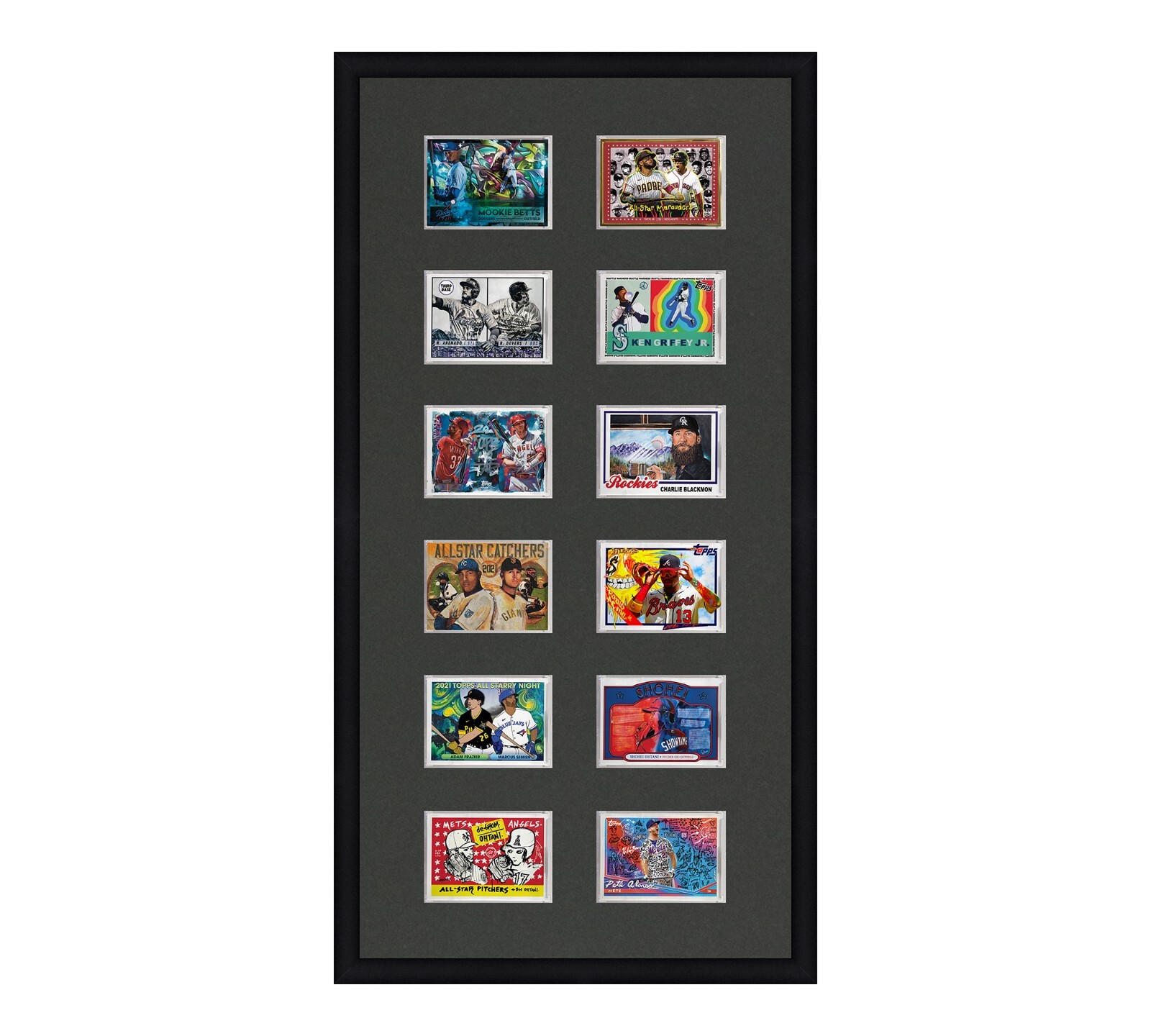 Card Frame For Magnetic Holders Holds (12) Ultra Pro 1 One Touch/BCW +UV Option