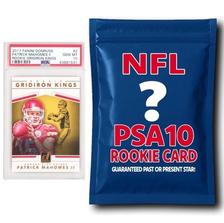 PSA 10 Mystery NFL slab ( 70$ – 500$ Guaranteed Or Money Back )