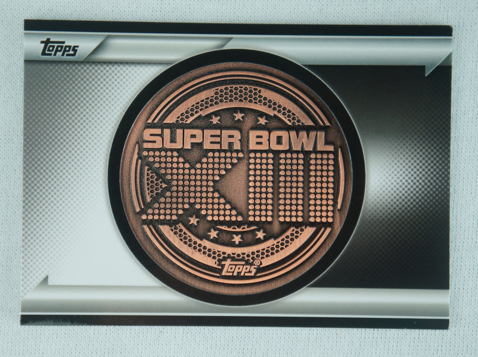 Steelers vs. Cowboys 2015 Topps NFL Super Bowl XIII Coin Card #NFLSBC-13