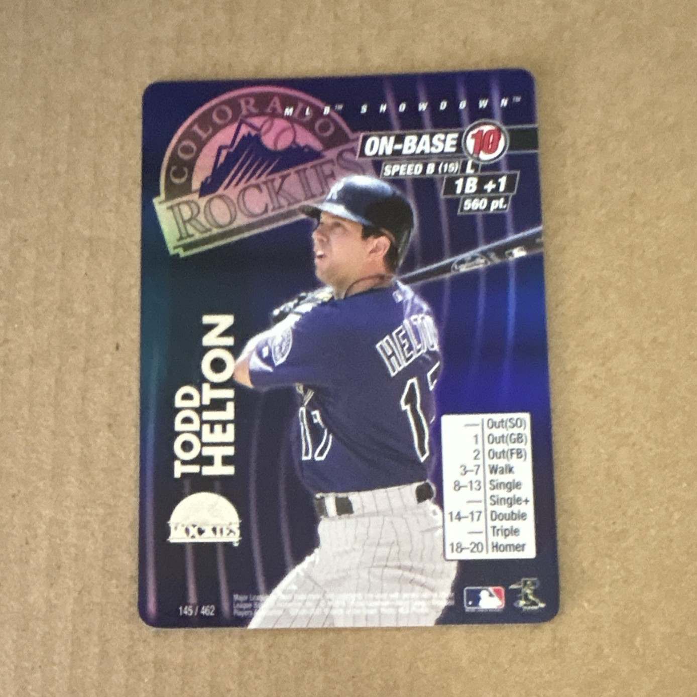 2001 MLB Showdown FOIl Todd Helton #145 Colorado Rockies On-Base Wizards