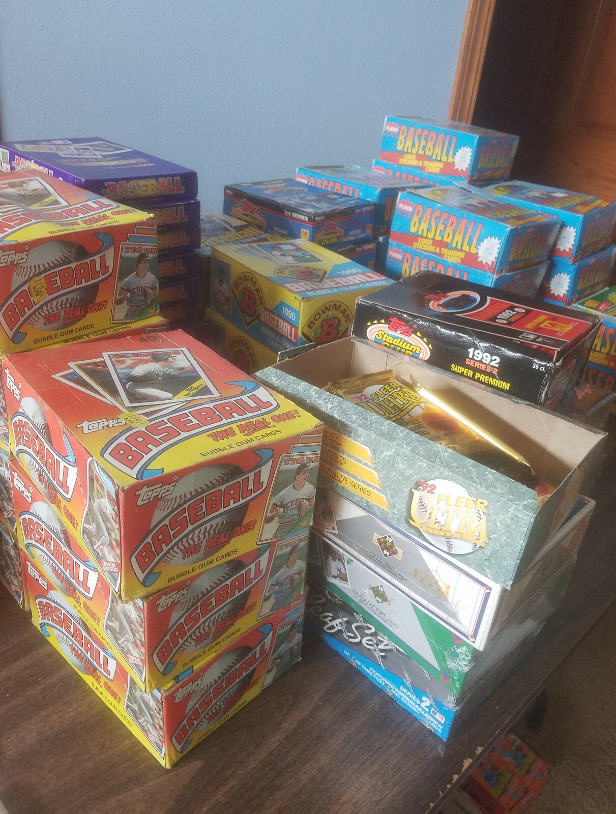 1000 Cards – Unopened Baseball Card Sealed Packs–Rookie Cards Bonus & Star Cards