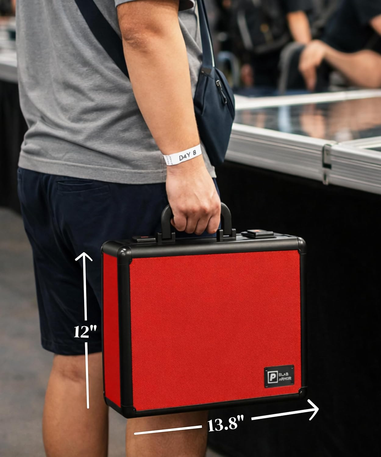 SLAB ARMOR 3 Row Graded Card Storage Box for 120+ PSA Slabs – Red