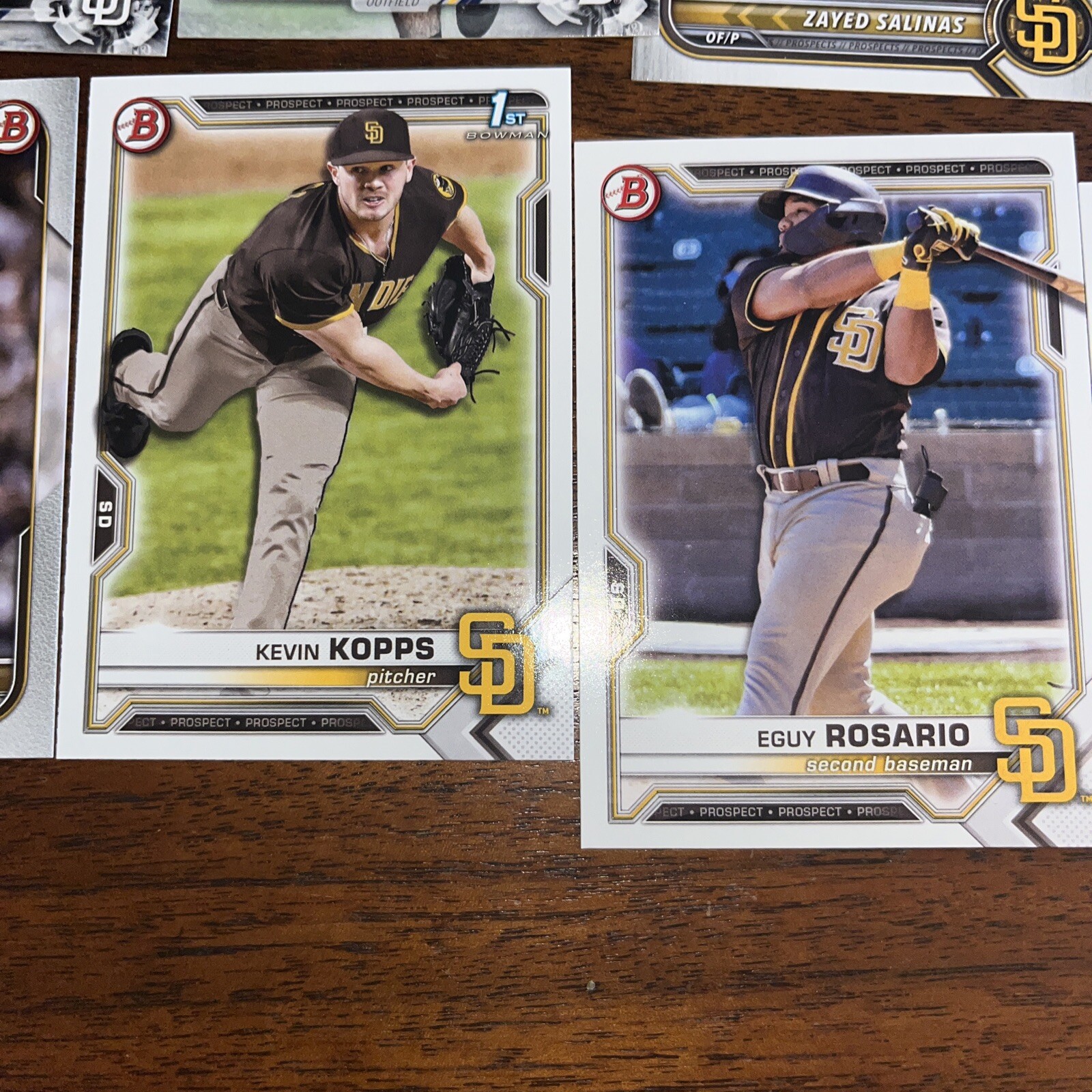 San Diego Padres Cards Includes Tatis, Mochado, Abrams, Hassell Option #1