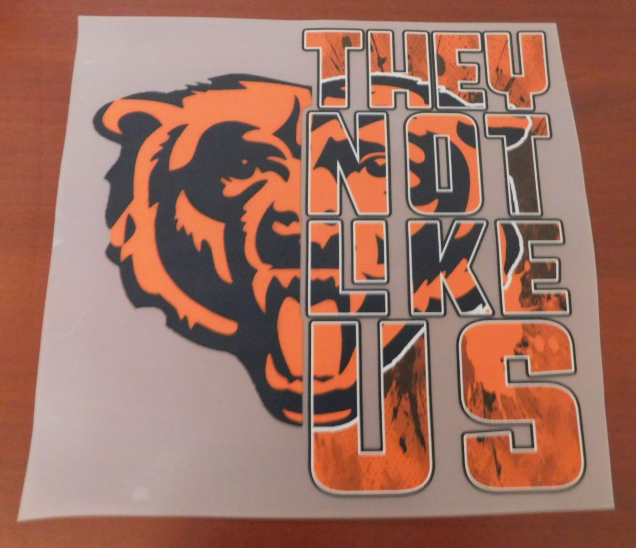 Chicago Bears 8″ DTF Heat Transfer Iron On FREE Shipping (B35)