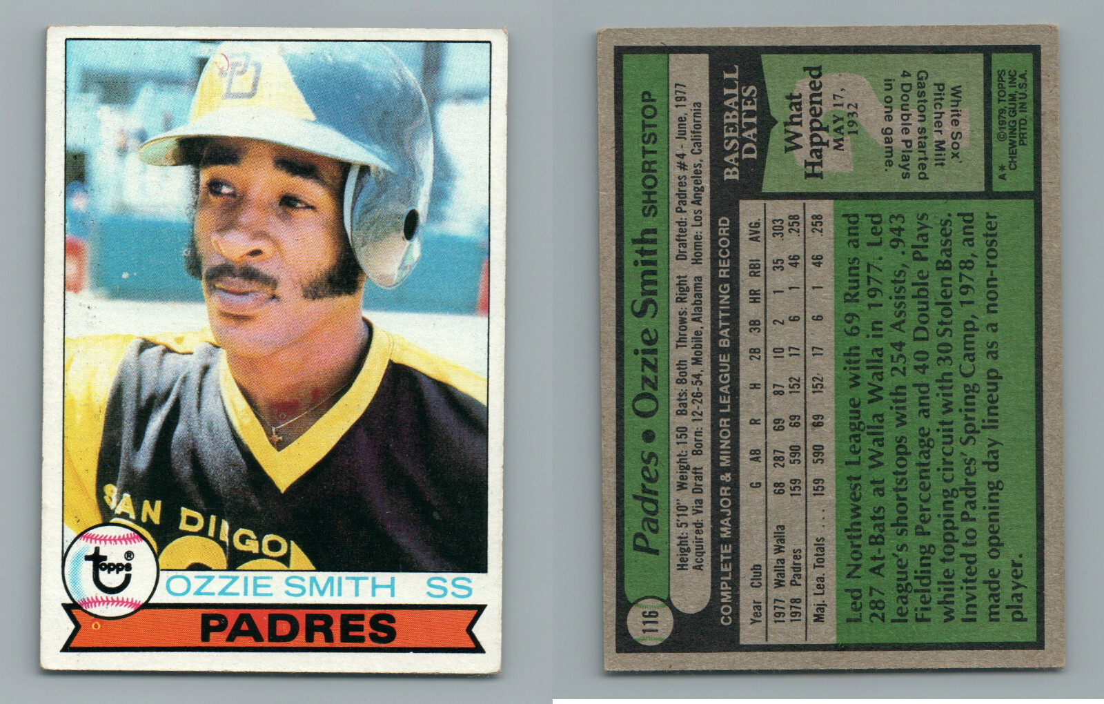 Ozzie Smith Singles ( You Pick ) 1979 T (R ) + Several Years & Manufacturers