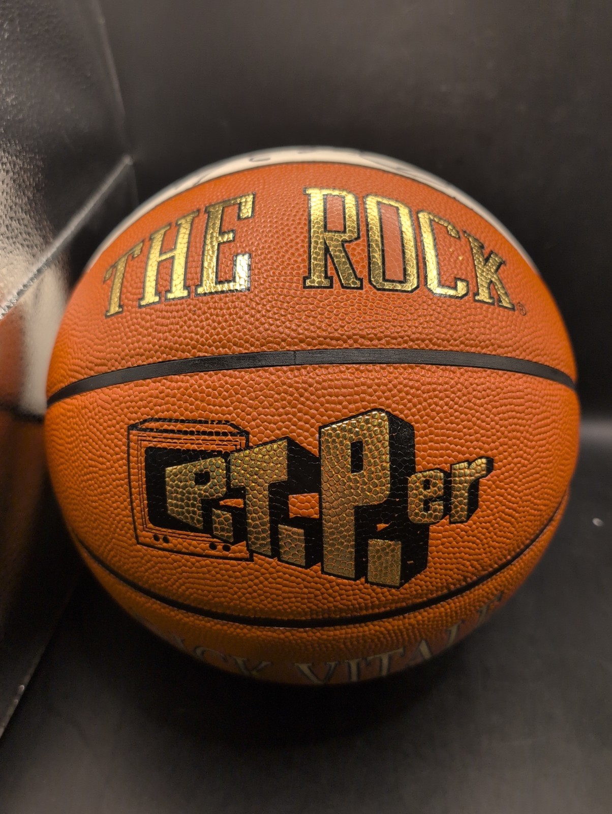 Dick Vitale Autographed Signed – The Rock – Awesome Baby – Full Size Basketball