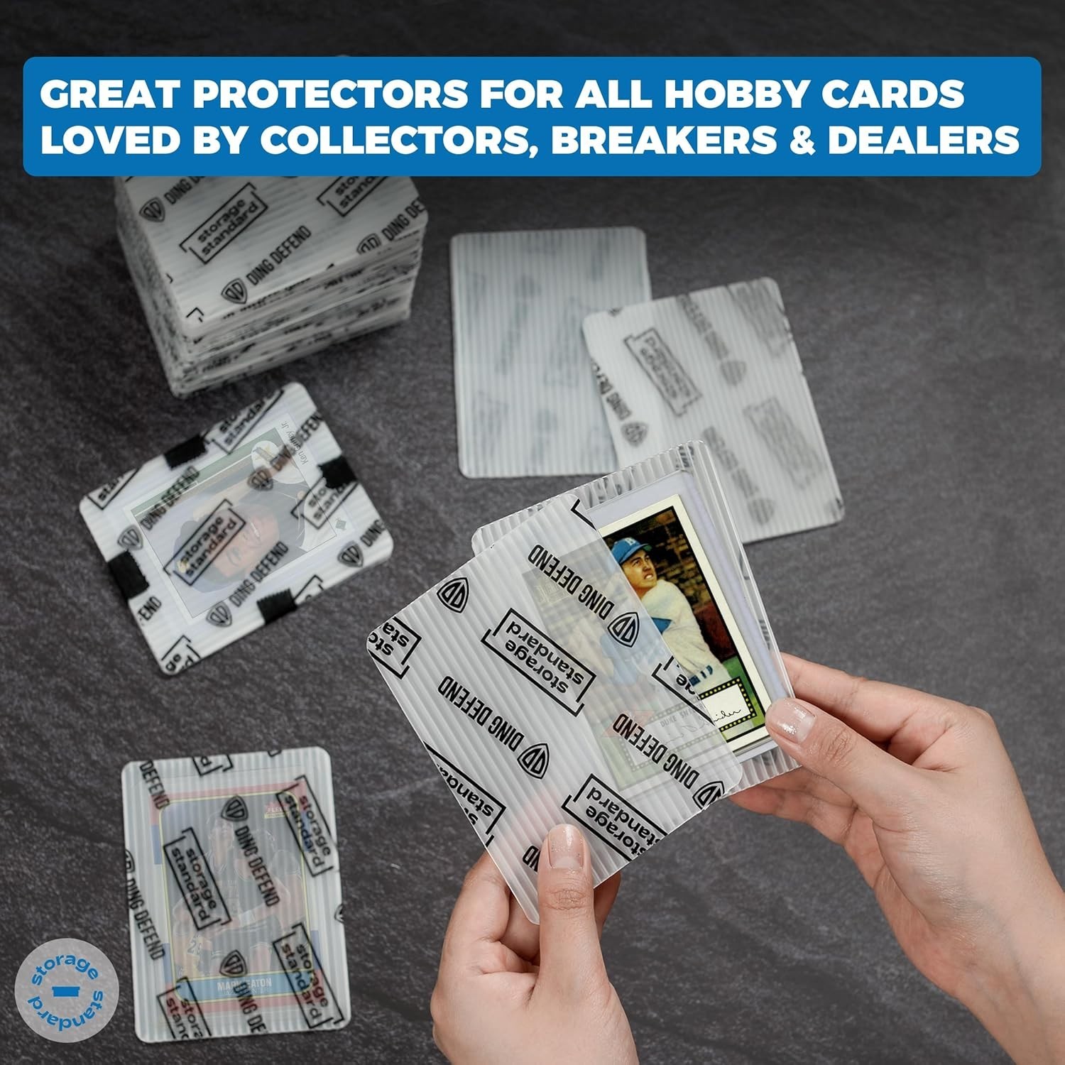 Premium Trading Card Protectors – Ultra Strong Plastic Inserts – 110 Pack