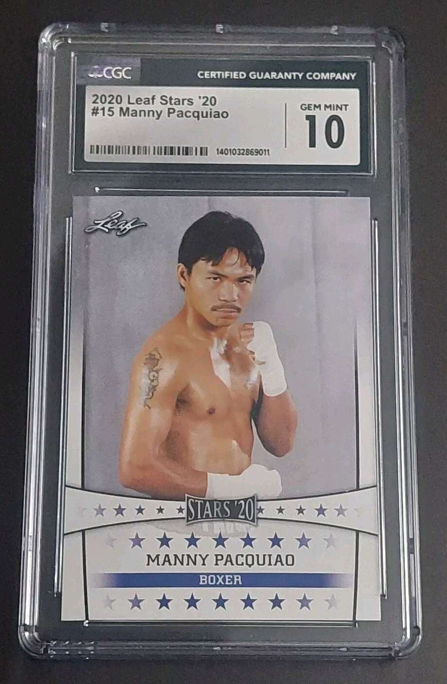 2020 Leaf Stars ’20 #15 Manny Pacquiao – Graded CGC 10 GEM MINT!!!