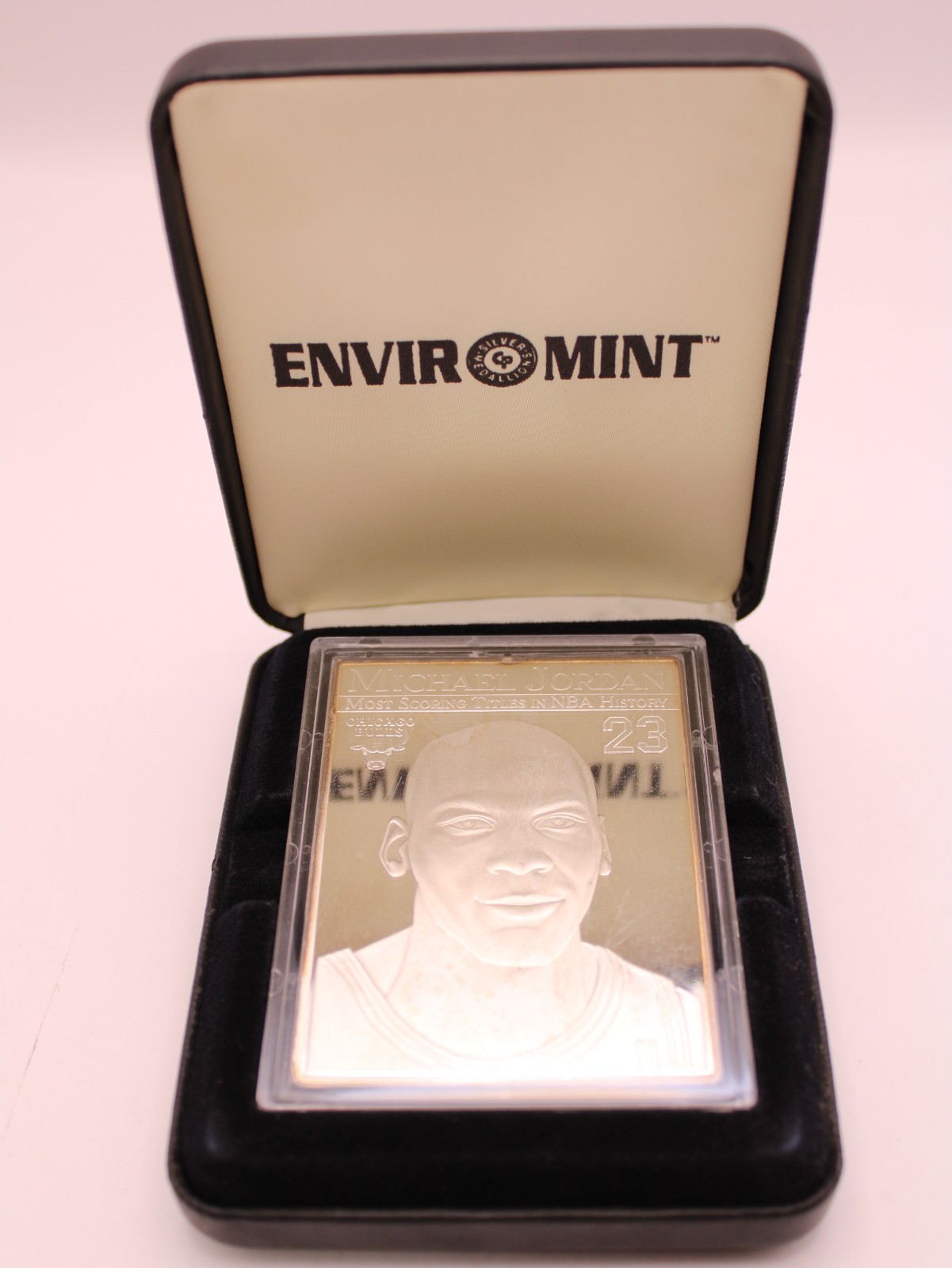 Enviromint ’96 Upper Deck Michael Jordan Chicago Bulls 3.5 oz .999 Silver #1124
