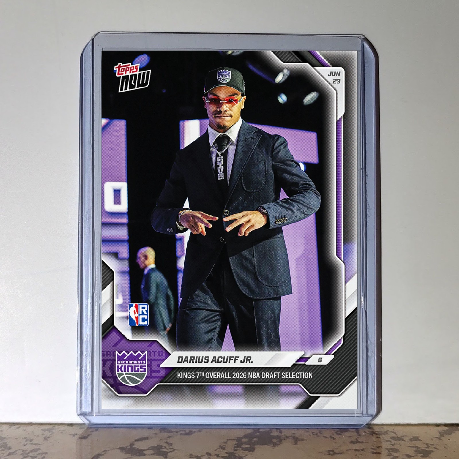 Darius Acuff Jr. Rookie 2026-27 Topps NBA Draft Night #DACU Card Kings PreSale