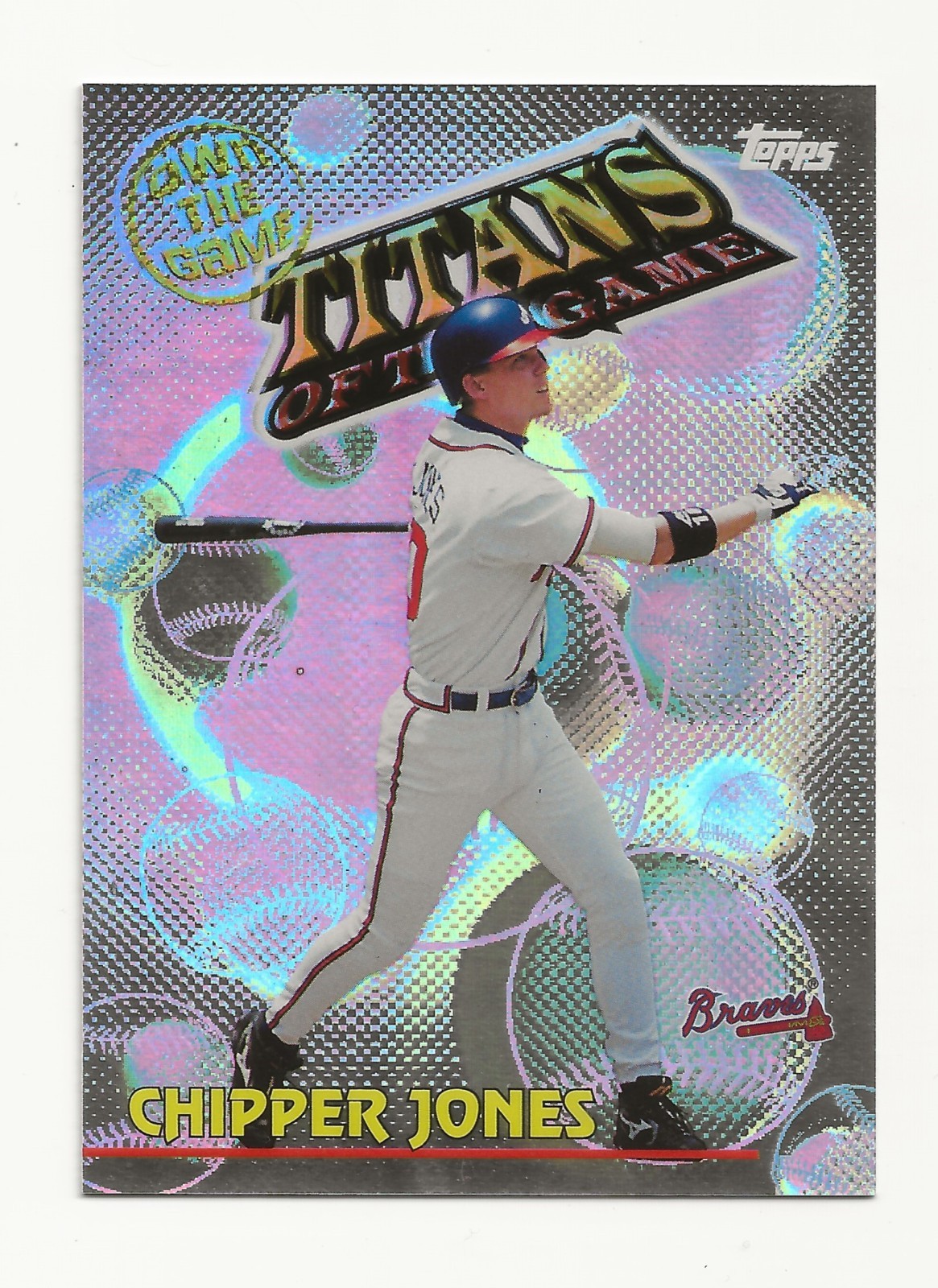 2000 Topps Titans of The Game Chipper Jones Refractor #otg22 HOF