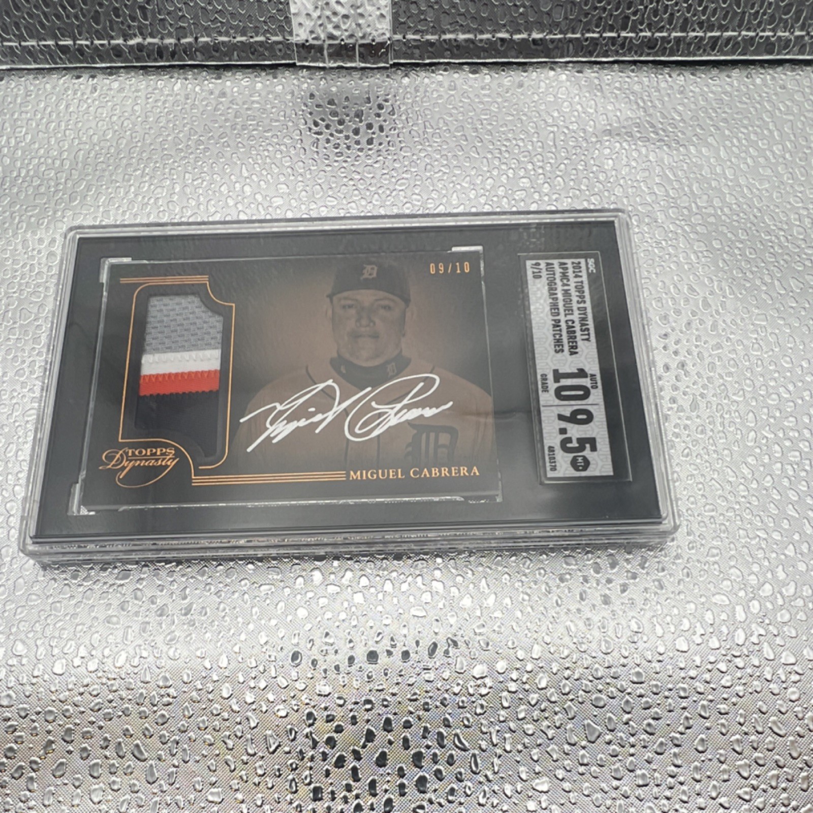 Topps Dynasty 2014 Miguel Cabrera AP MC4 Auto Patch #09/10 Tigers SGC 9.5/10
