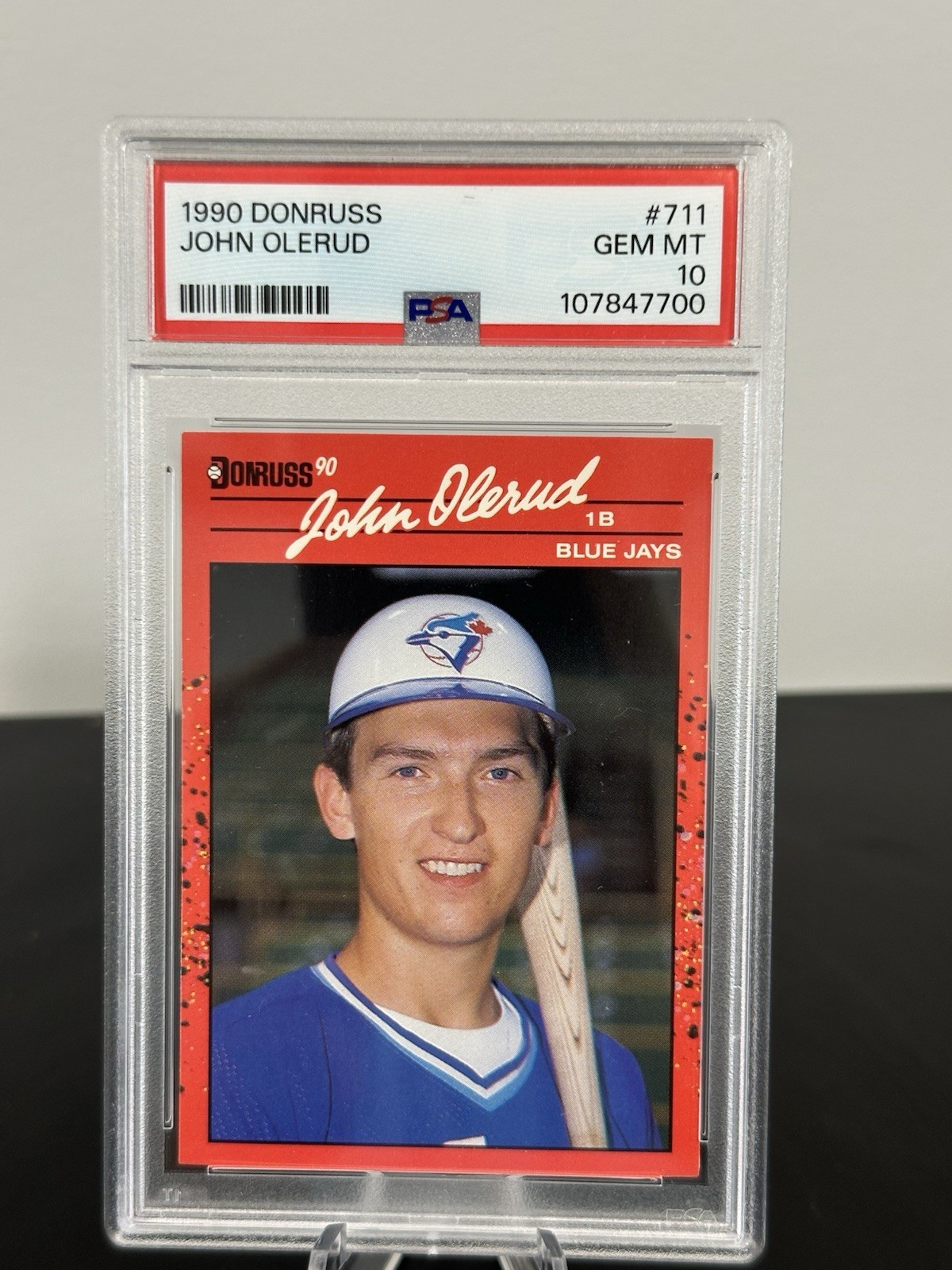 1990 DONRUSS #711 JOHN OLERUD RC BLUE JAYS PSA 10 Rookie