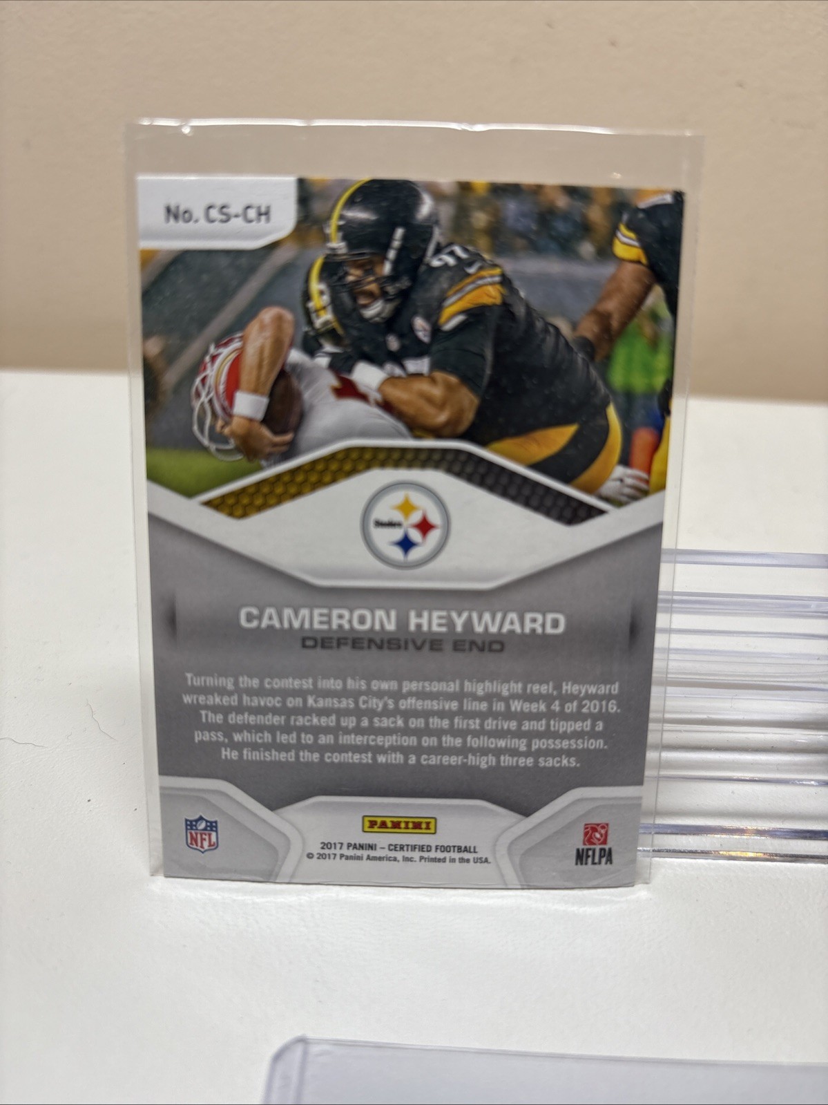 2017 Panini Certified #CS-CH Cameron Heyward Certified Shutdown Holo Foil SP