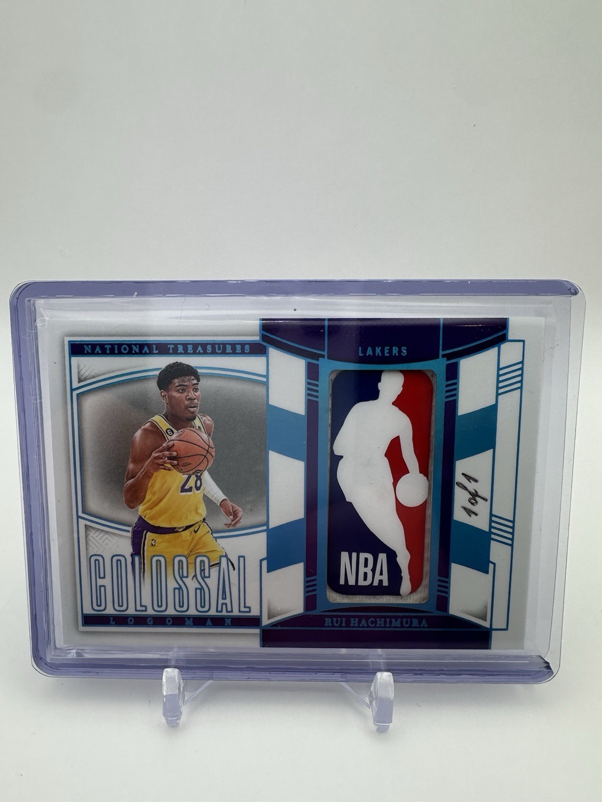 2024-25 Panini National Treasures Colossal Logoman 1/1 – Rui Hachimura #CLM-RUI