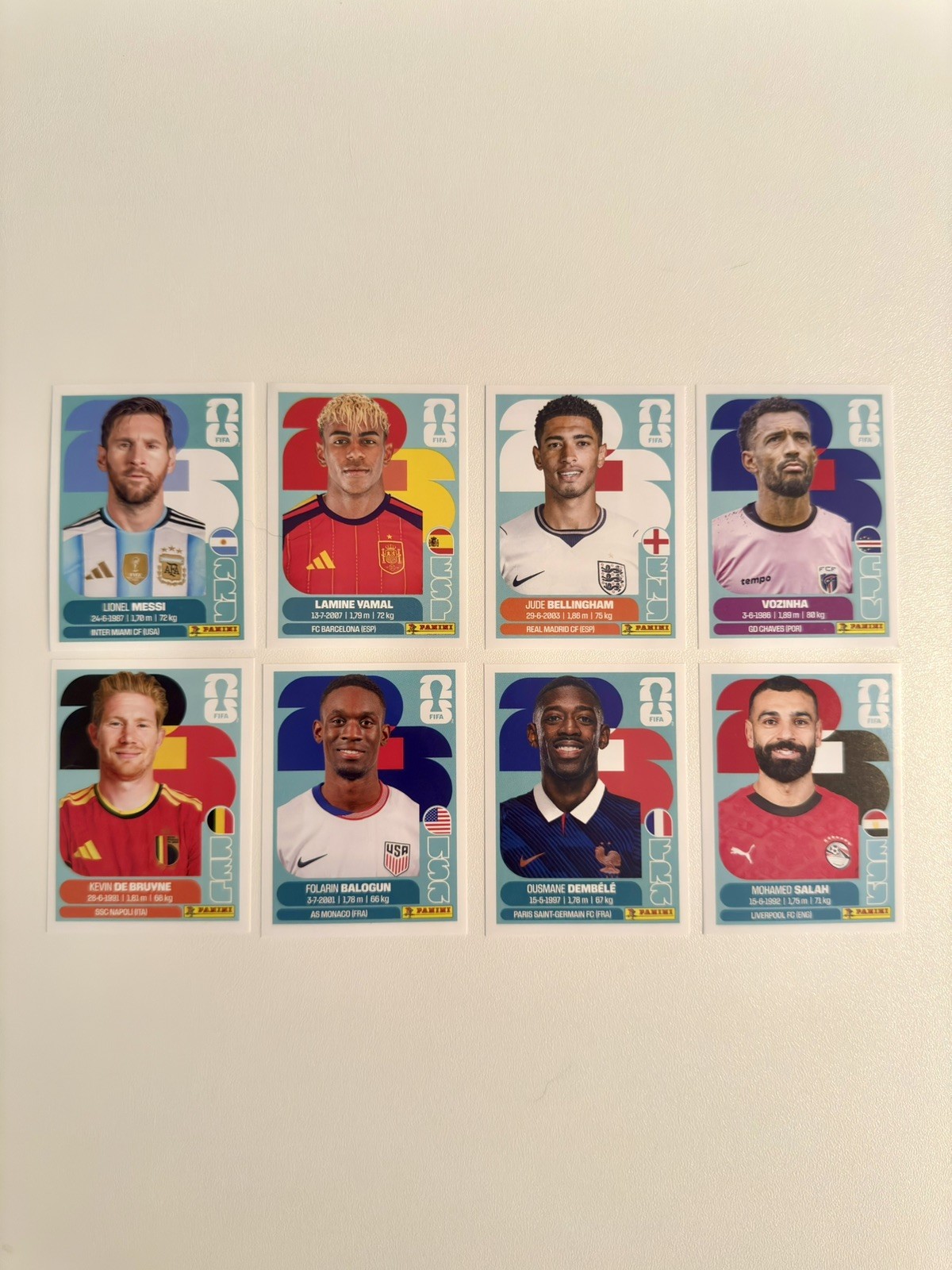 World Cup 2026 Panini Stickers (Teams A – I) – Singles – YOU PICK!