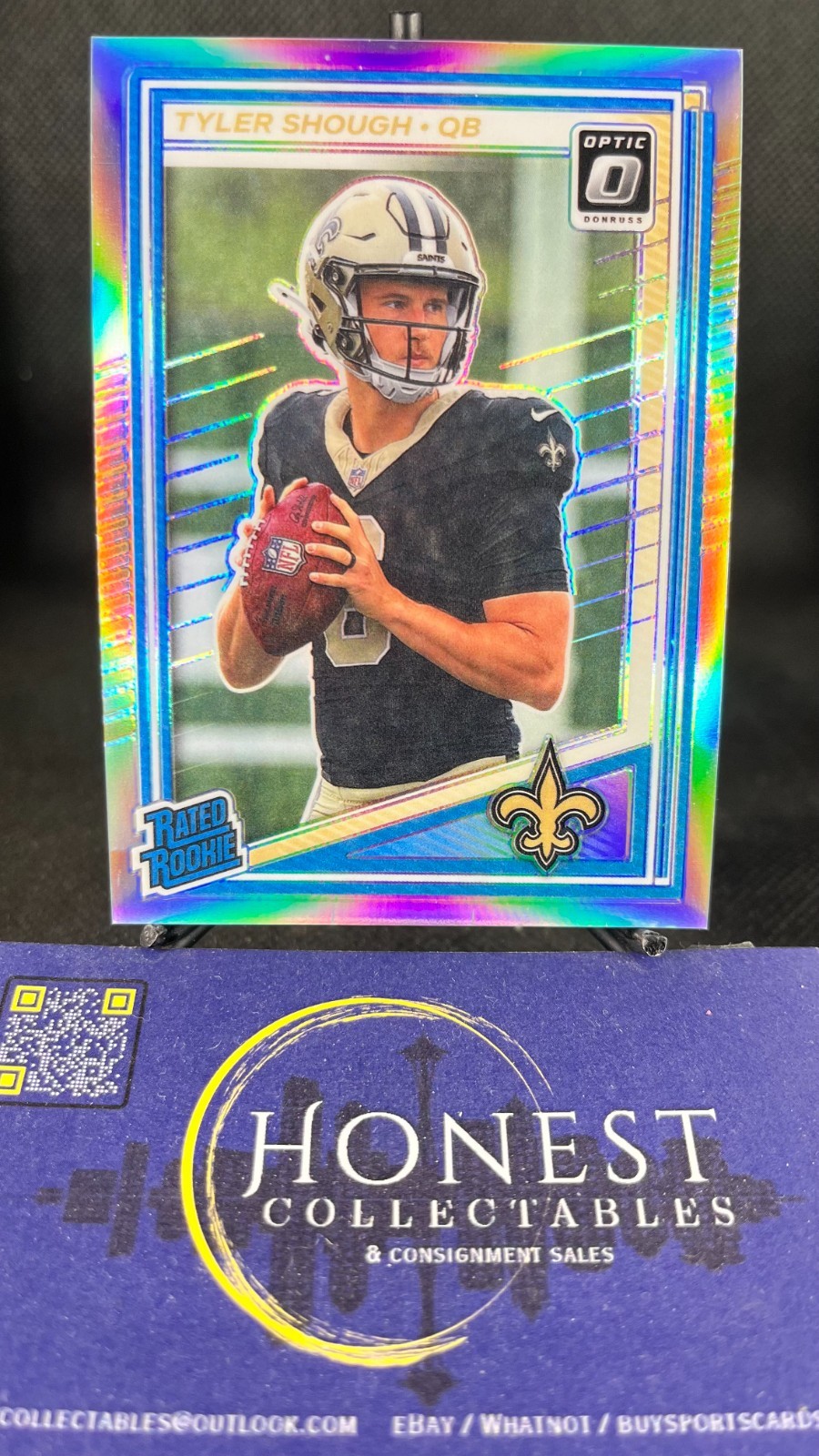 Tyler Shough (RC) – 2025 Panini Optic Holo Prizm Rookie #223
