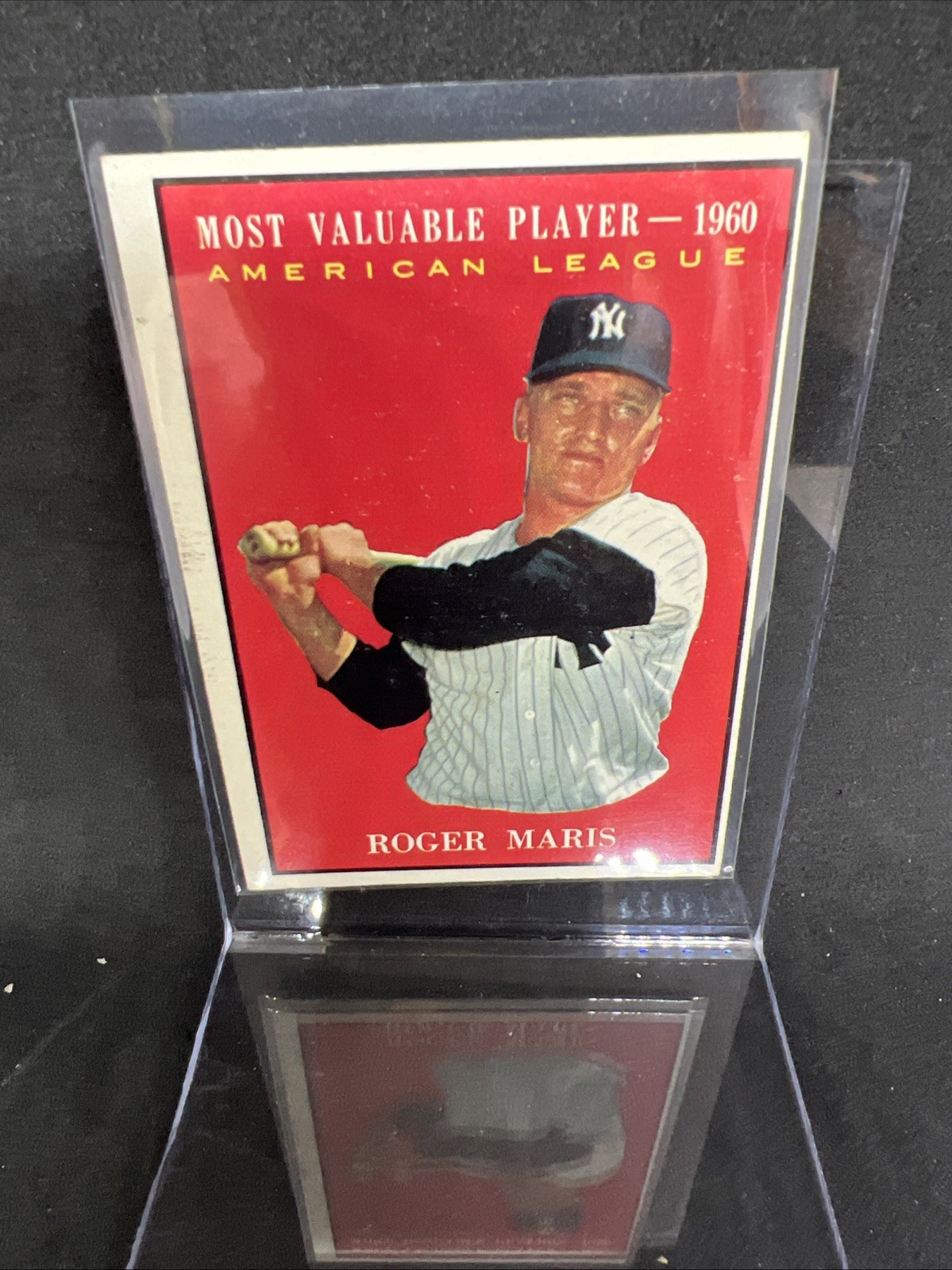 Roger Maris YANKEES ‘MOST VALUABLE PLAYER-1960″TOPPS 1961 (VG) #478
