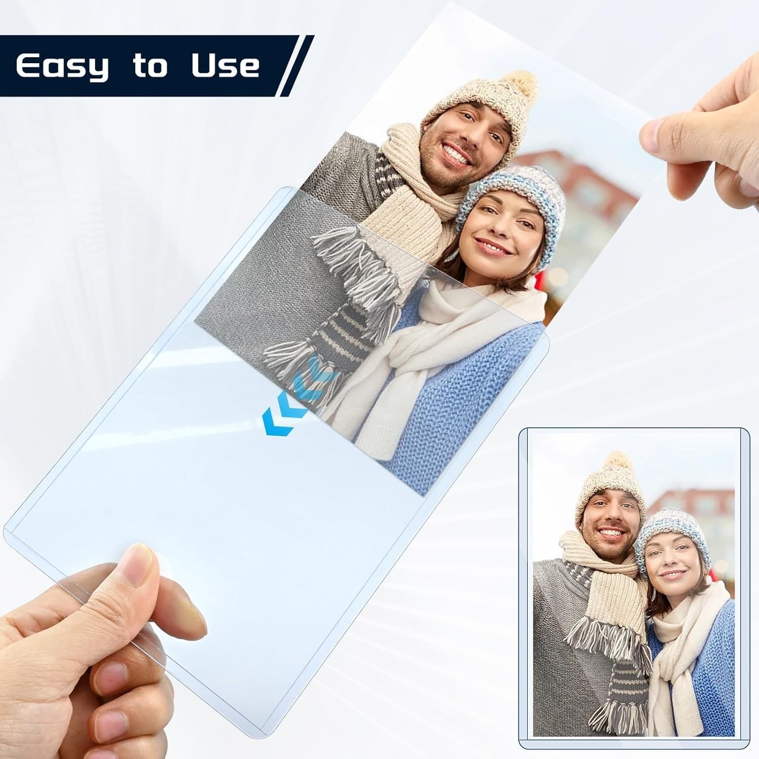 15 Pack Post Card Photo Top Loaders 4 x 6 Inches Hard Plastic Cards Sleeve Prote