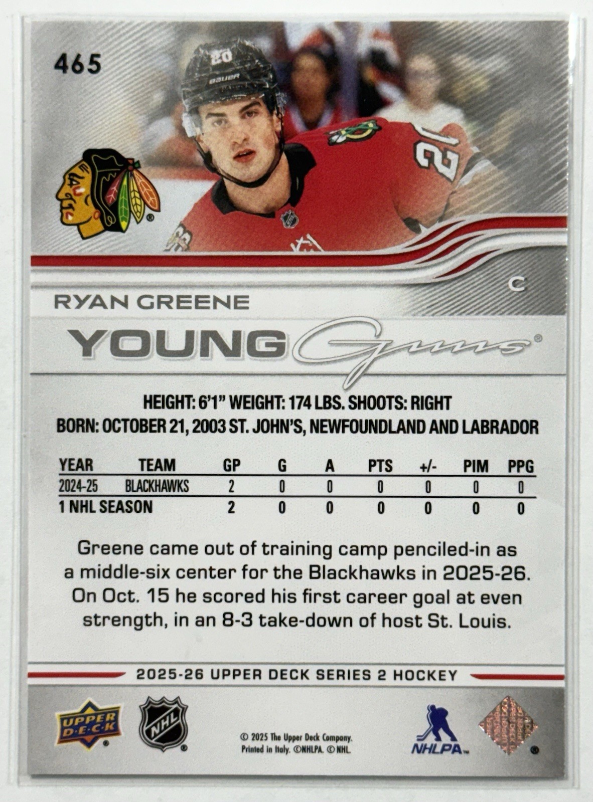2025-26 Upper Deck Series 2 Young Guns (#451-500) Complete Your Set, You Pick