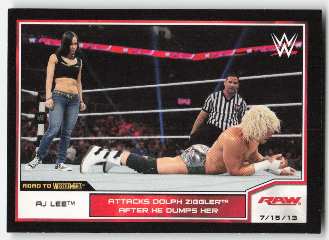 2014 Topps WWE Road to Wrestlemania AJ Lee #24