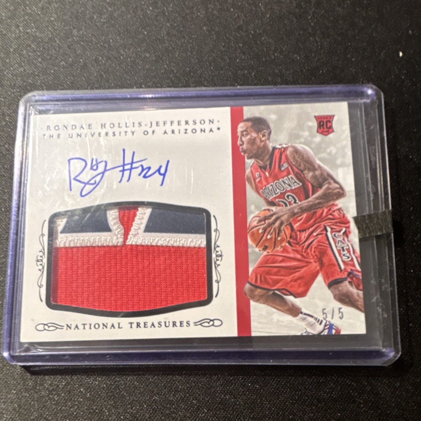 2015 Panini National Treasures Rookie Patch Auto #372 /5 Hollis-Jefferson
