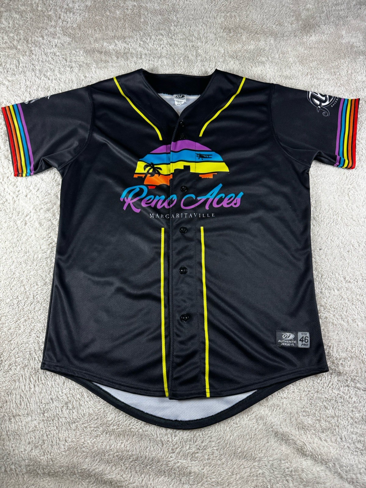 Reno aces Jersey Rare margaritaville OT Sports MiLB Baseball Sz 46 #99