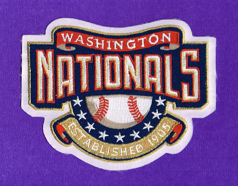 WASHINGTON NATIONALS MLB EMBROIDERED NATIONAL LEAGUE (5 inches wide) EMBLEM