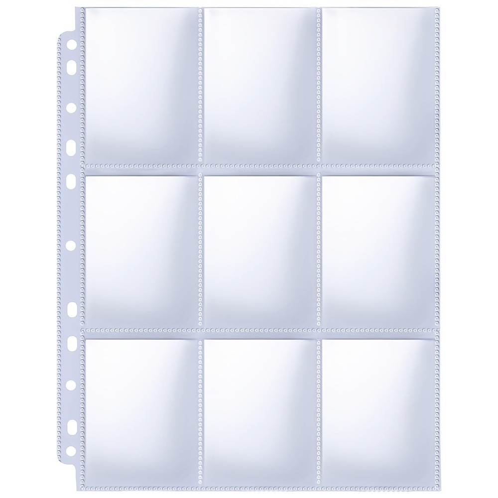 1800 Pocket 100 Sheets Trading Card Album Binder Protector Page Sleeves Baseball