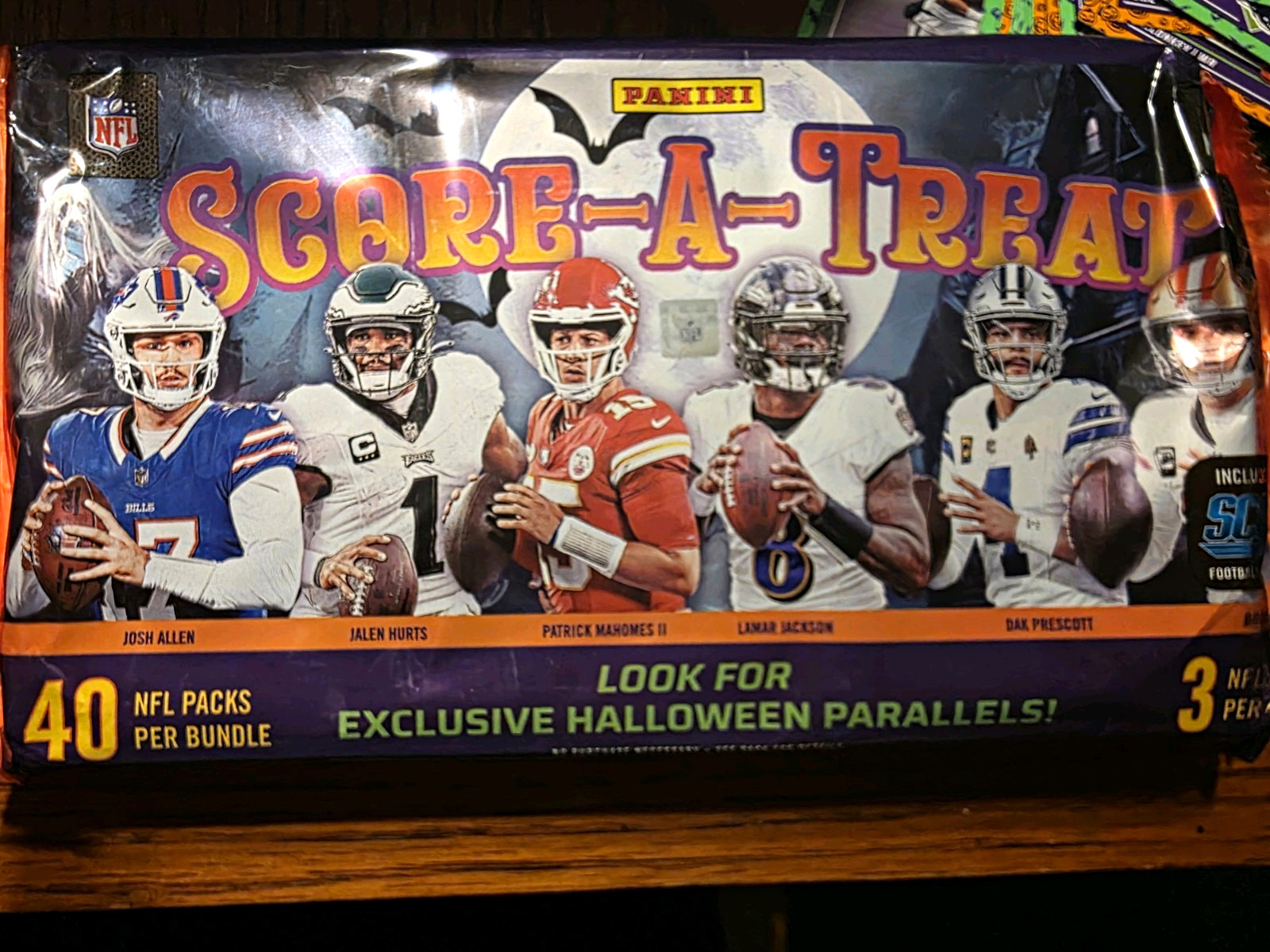 Panini 2024 Score-A-Treat NFL Football 40 Pack Bundle 120 Cards Lot Of 4