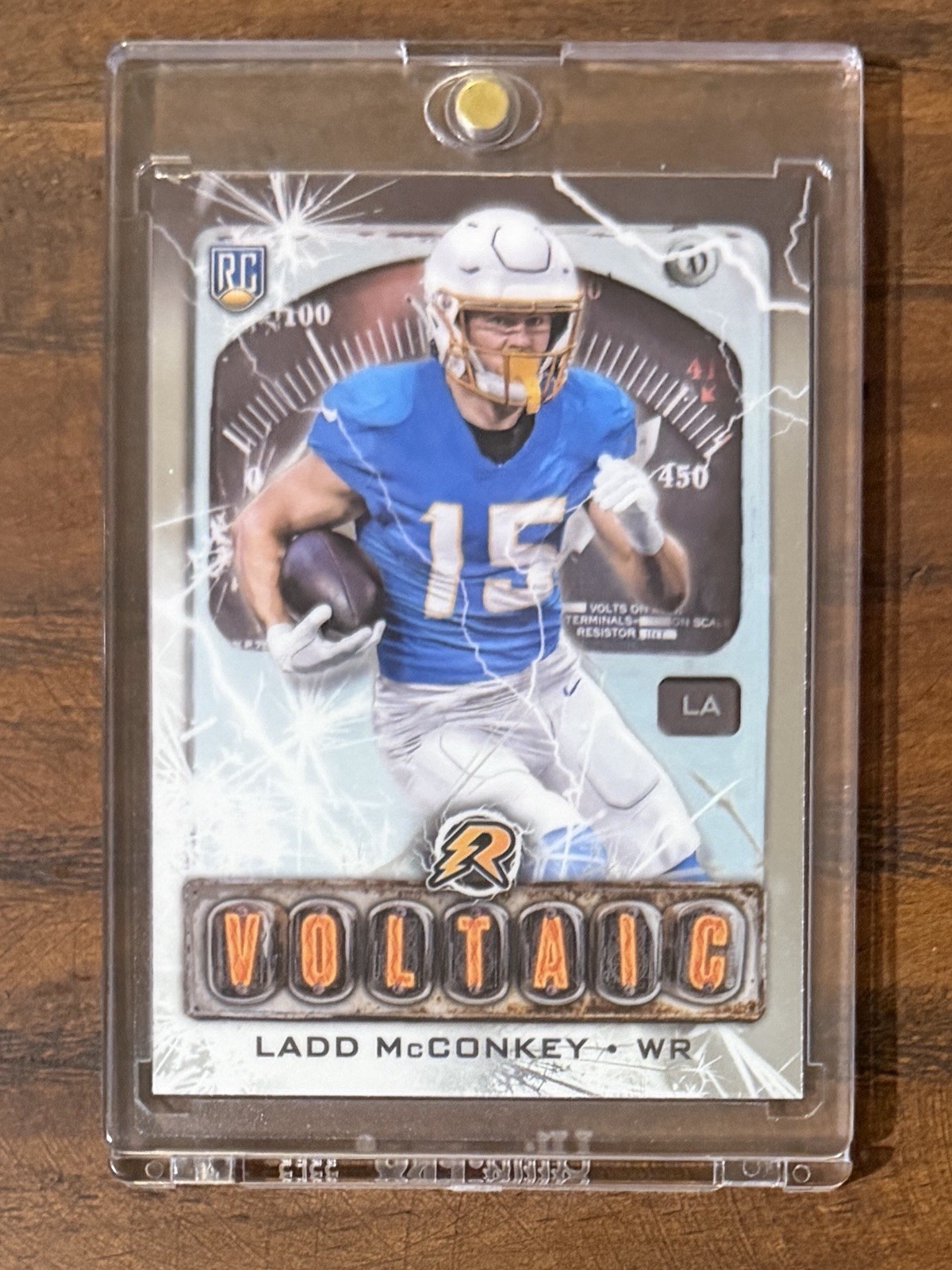 2024 Topps Resurgence Voltaic Ladd McConkey #V-12 (RC) LA Chargers